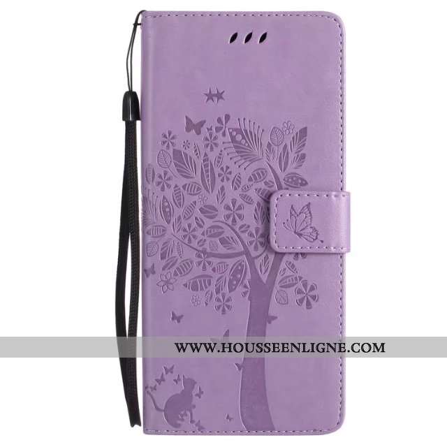 Étui Samsung Galaxy A80 Fluide Doux Protection Clamshell Coque Téléphone Portable Cuir Bleu