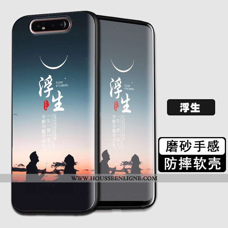 Étui Samsung Galaxy A80 Protection Tendance Coque Incassable Tout Compris Fluide Doux Téléphone Port