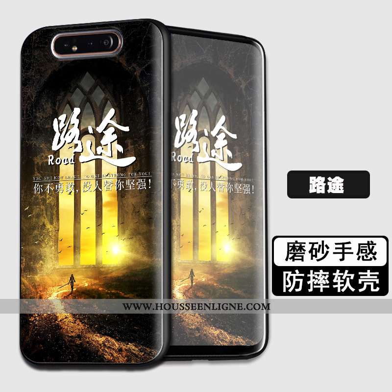 Étui Samsung Galaxy A80 Protection Tendance Coque Incassable Tout Compris Fluide Doux Téléphone Port