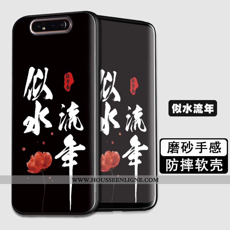 Étui Samsung Galaxy A80 Protection Tendance Coque Incassable Tout Compris Fluide Doux Téléphone Port