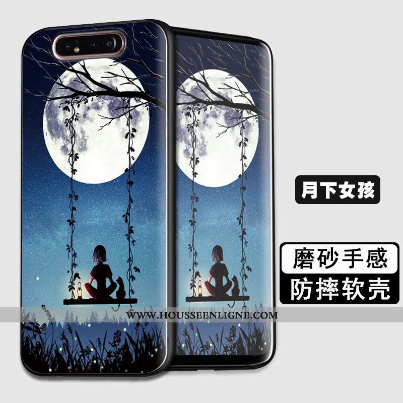 Étui Samsung Galaxy A80 Protection Tendance Coque Incassable Tout Compris Fluide Doux Téléphone Port
