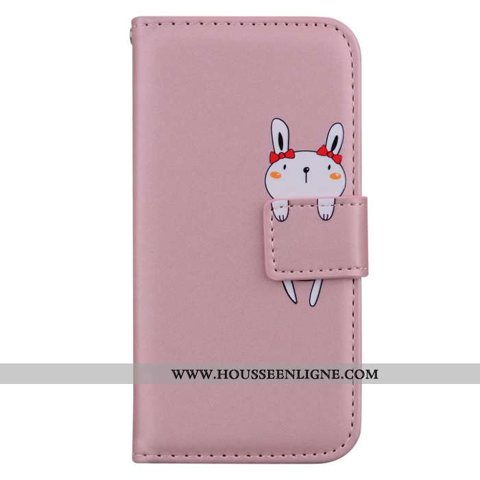 Étui Samsung Galaxy A8s Cuir Protection Coque Incassable Orange Téléphone Portable Dessin Animé