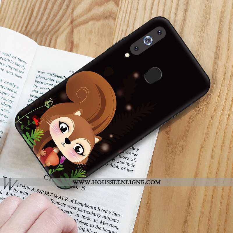 Étui Samsung Galaxy A8s Fluide Doux Protection Incassable Coque Noir Téléphone Portable