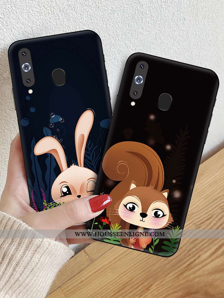 Étui Samsung Galaxy A8s Fluide Doux Protection Incassable Coque Noir Téléphone Portable
