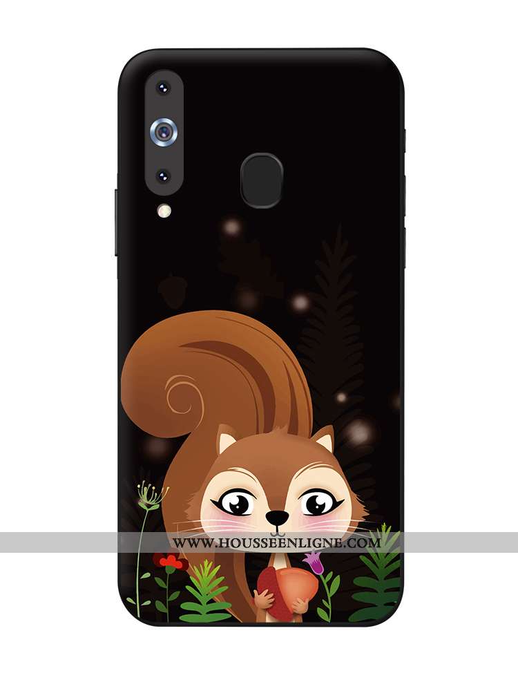 Étui Samsung Galaxy A8s Fluide Doux Protection Incassable Coque Noir Téléphone Portable