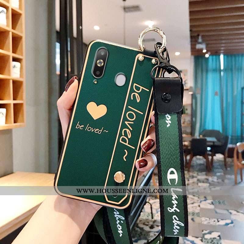 Étui Samsung Galaxy A8s Légère Silicone Téléphone Portable Étoile Vert Ultra Personnalité Verte