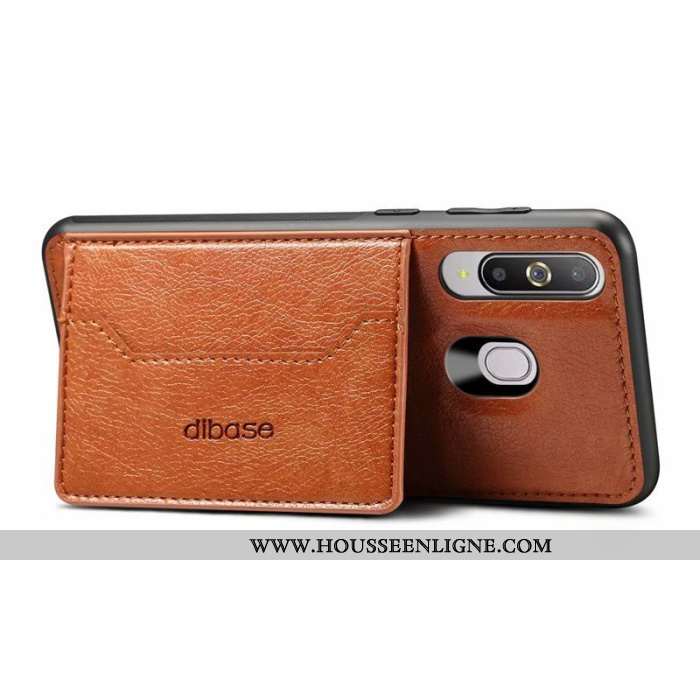 Étui Samsung Galaxy A8s Personnalité Protection Étoile Simple Téléphone Portable Coque Marron