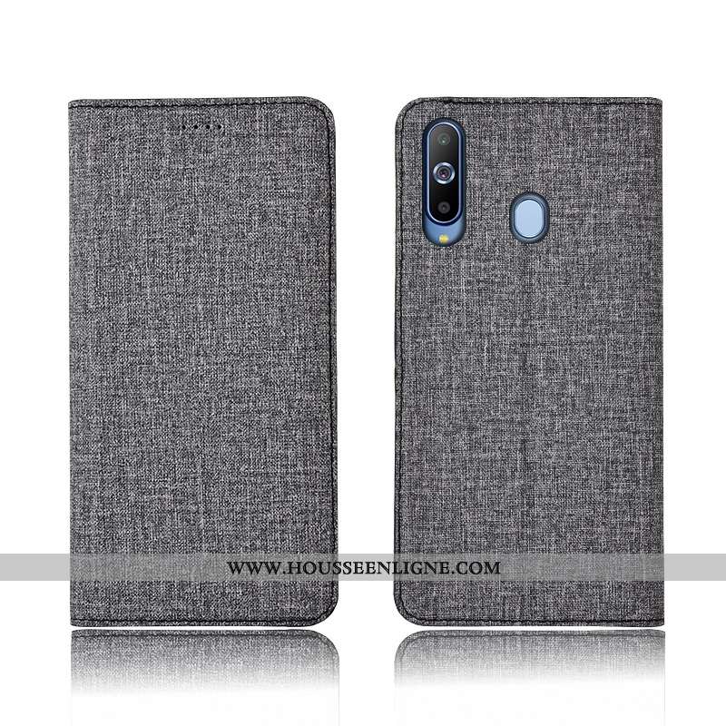 Étui Samsung Galaxy A8s Protection Cuir Incassable Téléphone Portable Silicone Étoile Clamshell Bleu