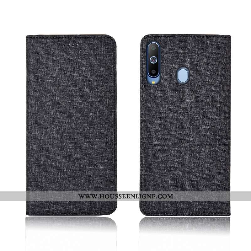 Étui Samsung Galaxy A8s Protection Cuir Incassable Téléphone Portable Silicone Étoile Clamshell Bleu