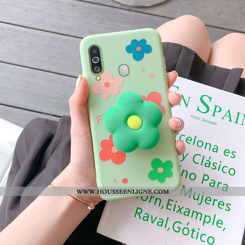 Étui Samsung Galaxy A8s Protection Personnalité Fleur Jaune Support Coque