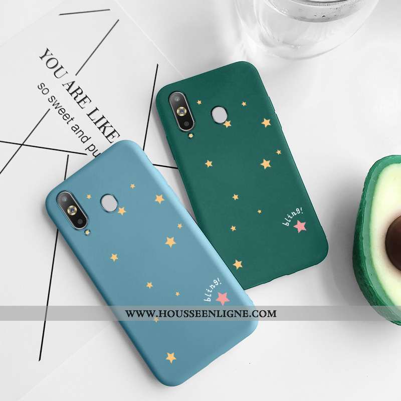Étui Samsung Galaxy A8s Protection Tendance Étoile Silicone Vert Tout Compris Net Rouge Verte