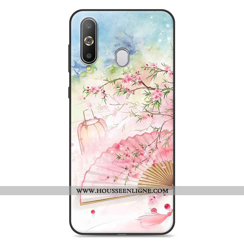 Étui Samsung Galaxy A8s Silicone Personnalité Étoile Tout Compris Frais Coque Fluide Doux Rose