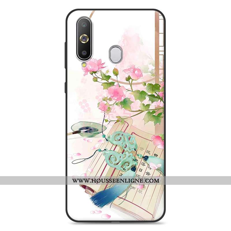 Étui Samsung Galaxy A8s Silicone Personnalité Étoile Tout Compris Frais Coque Fluide Doux Rose