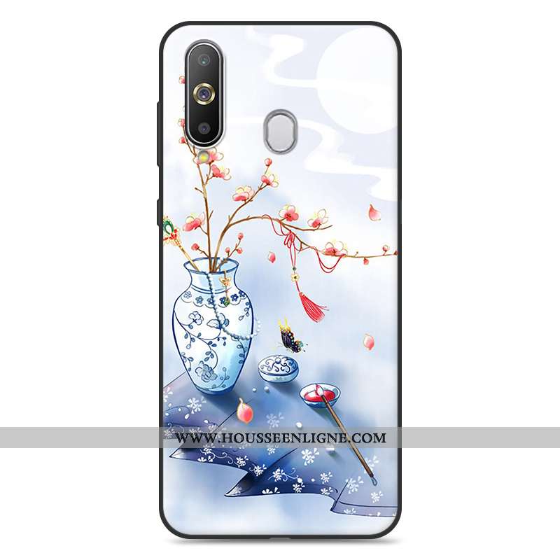 Étui Samsung Galaxy A8s Silicone Personnalité Étoile Tout Compris Frais Coque Fluide Doux Rose