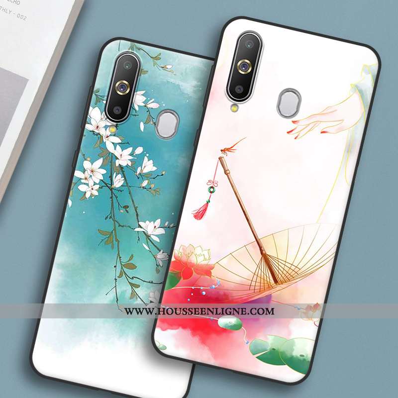 Étui Samsung Galaxy A8s Silicone Personnalité Étoile Tout Compris Frais Coque Fluide Doux Rose
