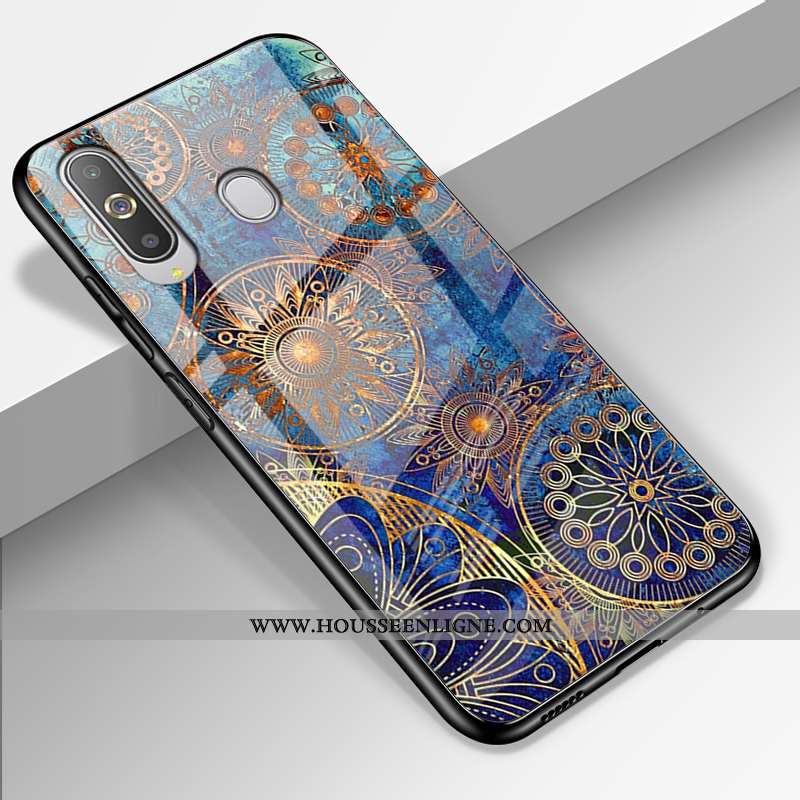 Étui Samsung Galaxy A8s Silicone Protection Ciel Étoilé Étoile Rouge Verre Coque Rose