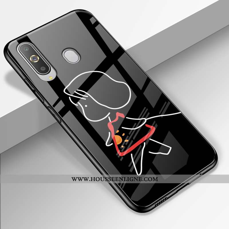 Étui Samsung Galaxy A8s Silicone Protection Ciel Étoilé Étoile Rouge Verre Coque Rose