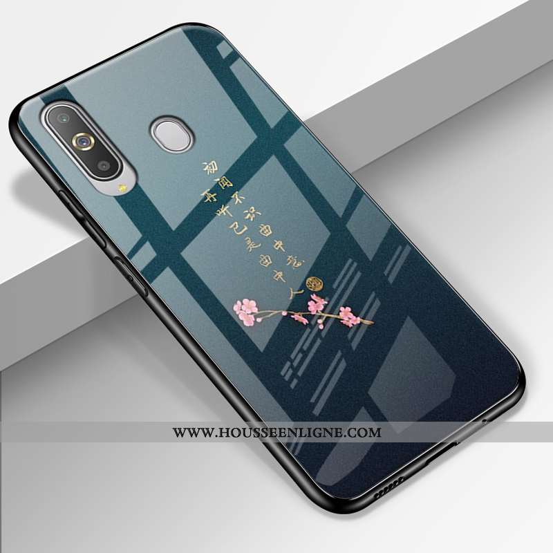Étui Samsung Galaxy A8s Silicone Protection Ciel Étoilé Étoile Rouge Verre Coque Rose