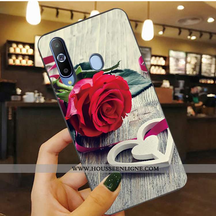 Étui Samsung Galaxy A8s Silicone Protection Étoile Bleu Fluide Doux Téléphone Portable