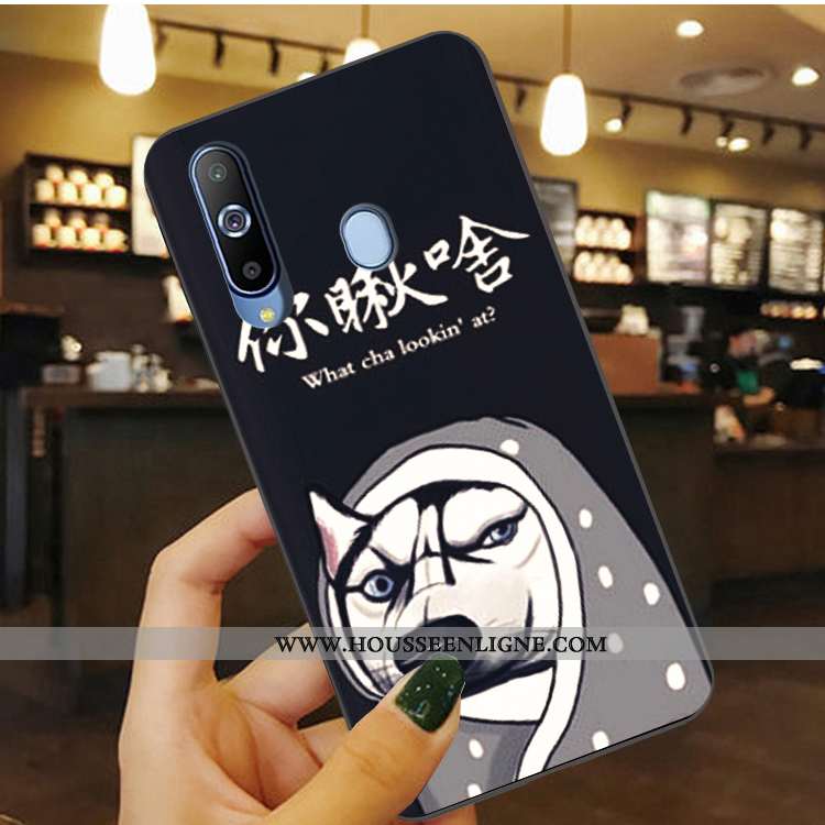 Étui Samsung Galaxy A8s Silicone Protection Étoile Bleu Fluide Doux Téléphone Portable