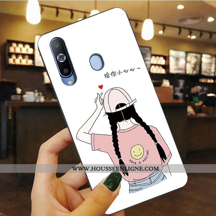 Étui Samsung Galaxy A8s Silicone Protection Étoile Bleu Fluide Doux Téléphone Portable
