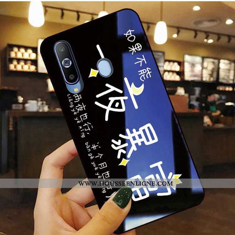 Étui Samsung Galaxy A8s Silicone Protection Étoile Bleu Fluide Doux Téléphone Portable