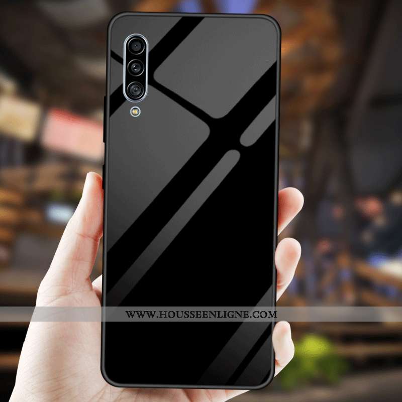 Étui Samsung Galaxy A90 5g Créatif Fluide Doux Mode Protection Couleur Unie Étoile Bleu