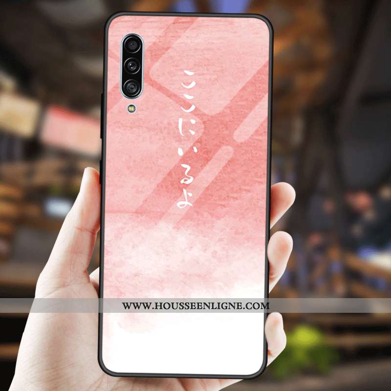 Étui Samsung Galaxy A90 5g Créatif Fluide Doux Mode Protection Couleur Unie Étoile Bleu