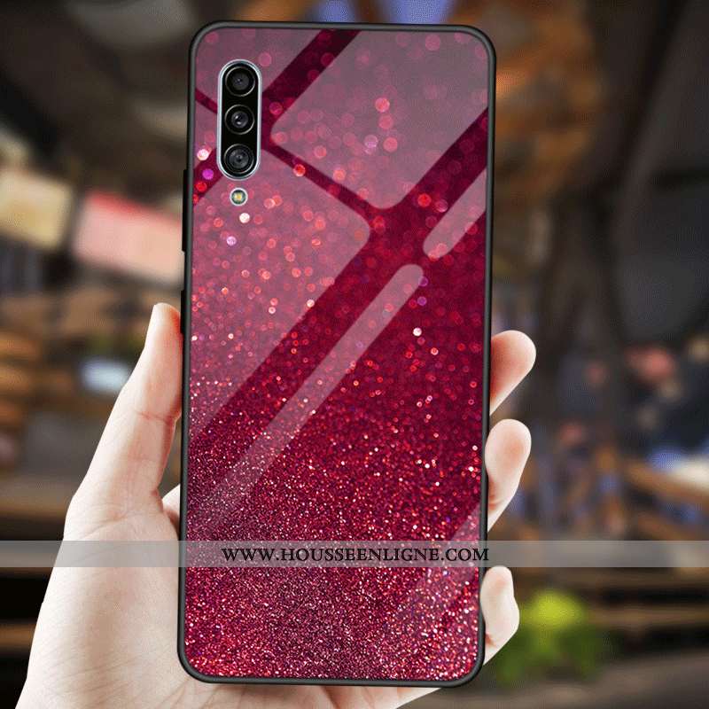 Étui Samsung Galaxy A90 5g Créatif Fluide Doux Mode Protection Couleur Unie Étoile Bleu