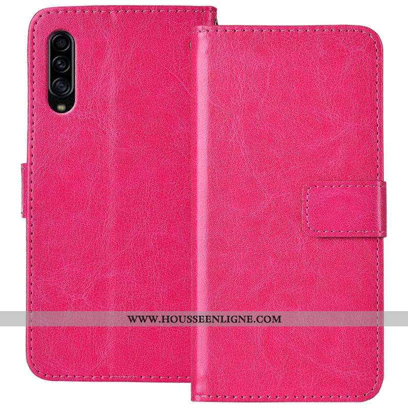 Étui Samsung Galaxy A90 5g Cuir Fluide Doux Noir Protection Clamshell Incassable Coque