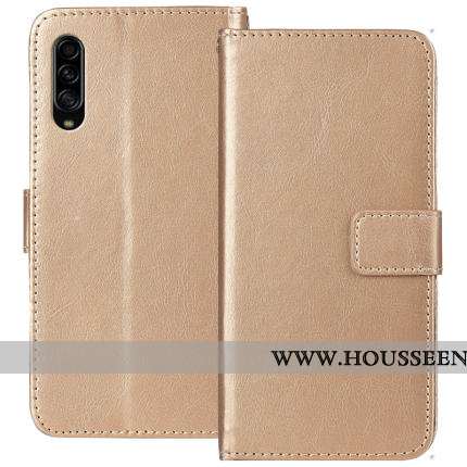 Étui Samsung Galaxy A90 5g Cuir Fluide Doux Noir Protection Clamshell Incassable Coque