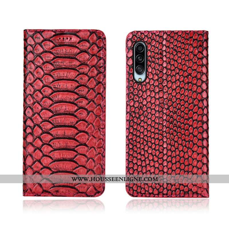 Étui Samsung Galaxy A90 5g Cuir Véritable Cuir Protection Téléphone Portable Étoile Modèle Fleurie C