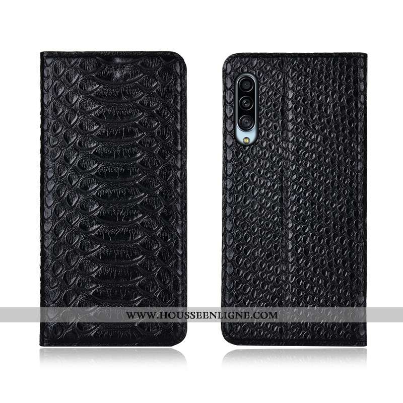 Étui Samsung Galaxy A90 5g Cuir Véritable Cuir Protection Téléphone Portable Étoile Modèle Fleurie C