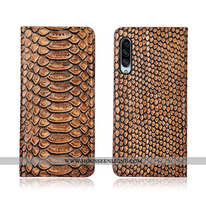 Étui Samsung Galaxy A90 5g Cuir Véritable Cuir Protection Téléphone Portable Étoile Modèle Fleurie C