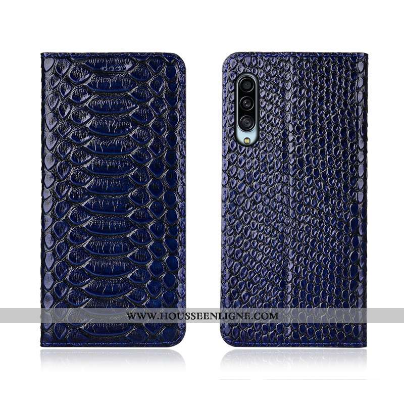 Étui Samsung Galaxy A90 5g Cuir Véritable Cuir Protection Téléphone Portable Étoile Modèle Fleurie C
