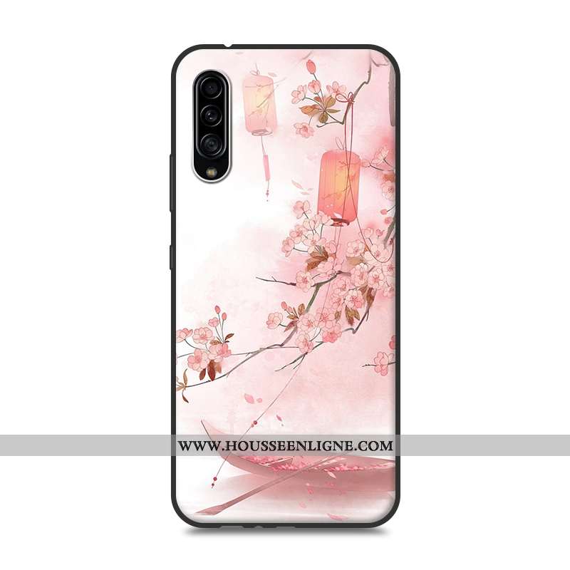 Étui Samsung Galaxy A90 5g Silicone Protection Coque Rose Étoile Style Chinois Personnalité