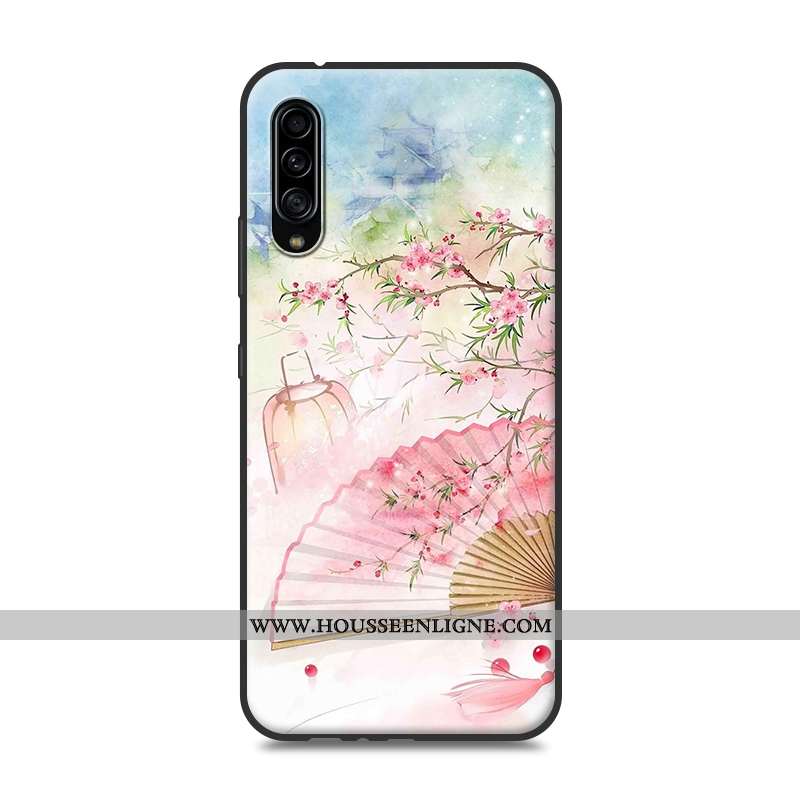 Étui Samsung Galaxy A90 5g Silicone Protection Coque Rose Étoile Style Chinois Personnalité