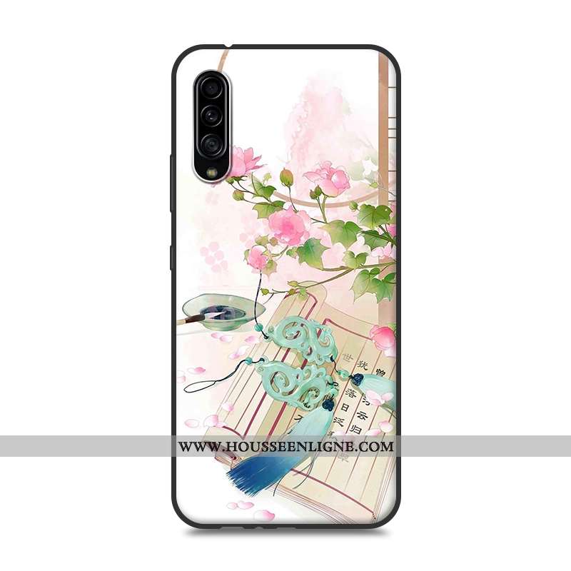 Étui Samsung Galaxy A90 5g Silicone Protection Coque Rose Étoile Style Chinois Personnalité