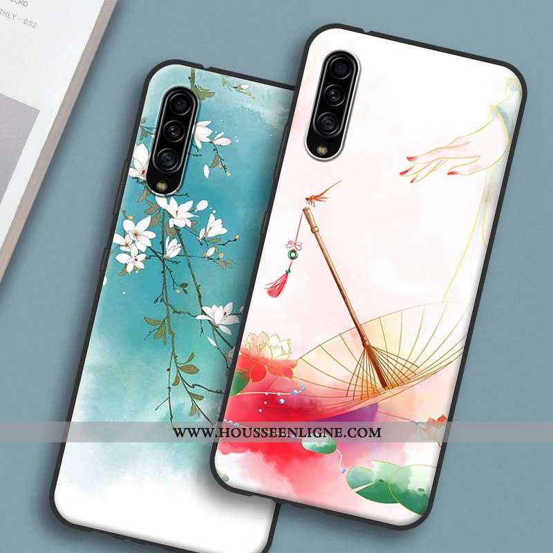 Étui Samsung Galaxy A90 5g Silicone Protection Coque Rose Étoile Style Chinois Personnalité