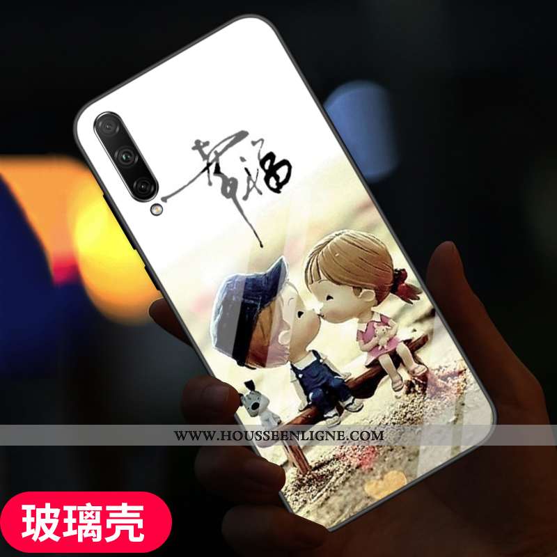 Étui Samsung Galaxy A90 5g Verre Charmant Coque Silicone Rose Protection Tendance
