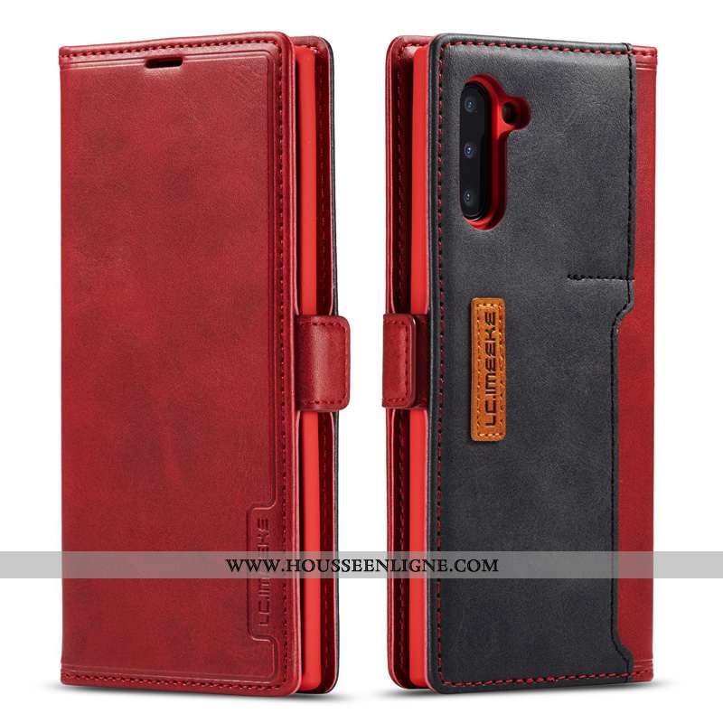 Étui Samsung Galaxy Note 10 Cuir Véritable Coque Téléphone Portable Étoile Tout Compris Luxe Marron