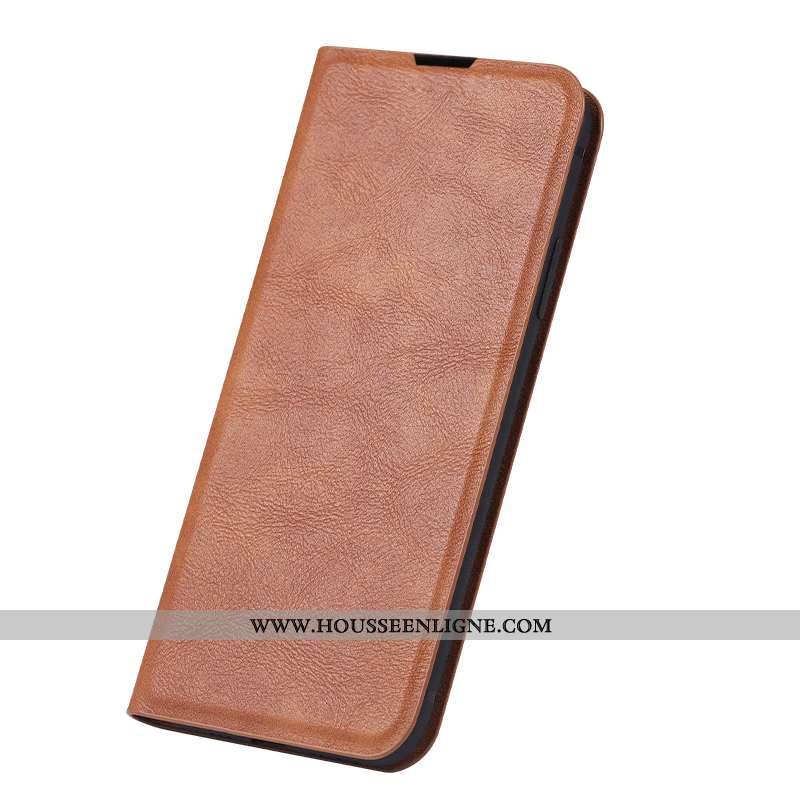 Étui Samsung Galaxy Note 10 Cuir Véritable Cuir Coque Jeunesse Incassable Clamshell Fluide Doux Khak