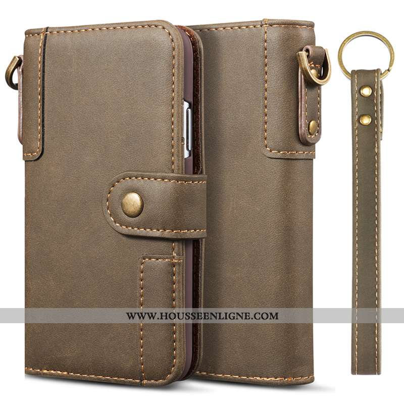 Étui Samsung Galaxy Note 10 Cuir Véritable Kaki Coque Housse Téléphone Portable Étoile Membrane Khak