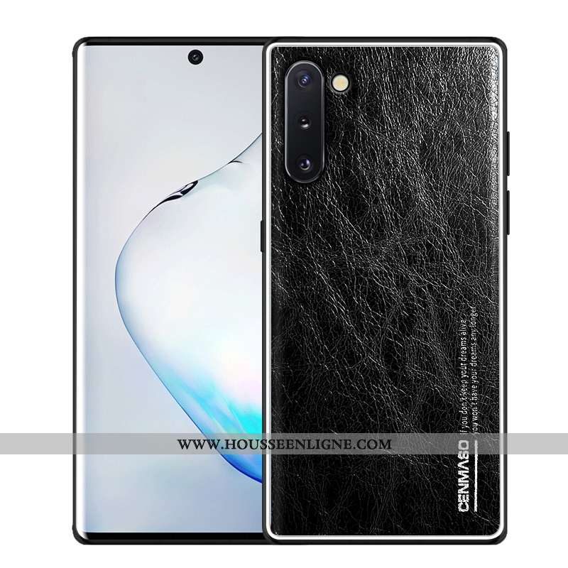Étui Samsung Galaxy Note 10 Cuir Véritable Ultra Vert Légère Créatif Étoile Verte