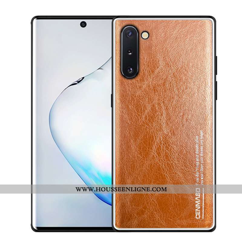 Étui Samsung Galaxy Note 10 Cuir Véritable Ultra Vert Légère Créatif Étoile Verte