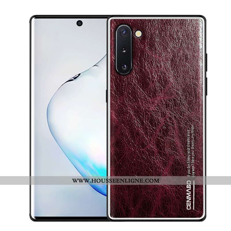 Étui Samsung Galaxy Note 10 Cuir Véritable Ultra Vert Légère Créatif Étoile Verte