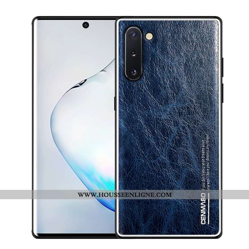 Étui Samsung Galaxy Note 10 Cuir Véritable Ultra Vert Légère Créatif Étoile Verte