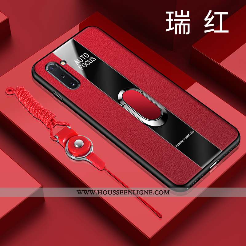 Étui Samsung Galaxy Note 10 Fluide Doux Silicone Étoile Téléphone Portable Bleu Net Rouge
