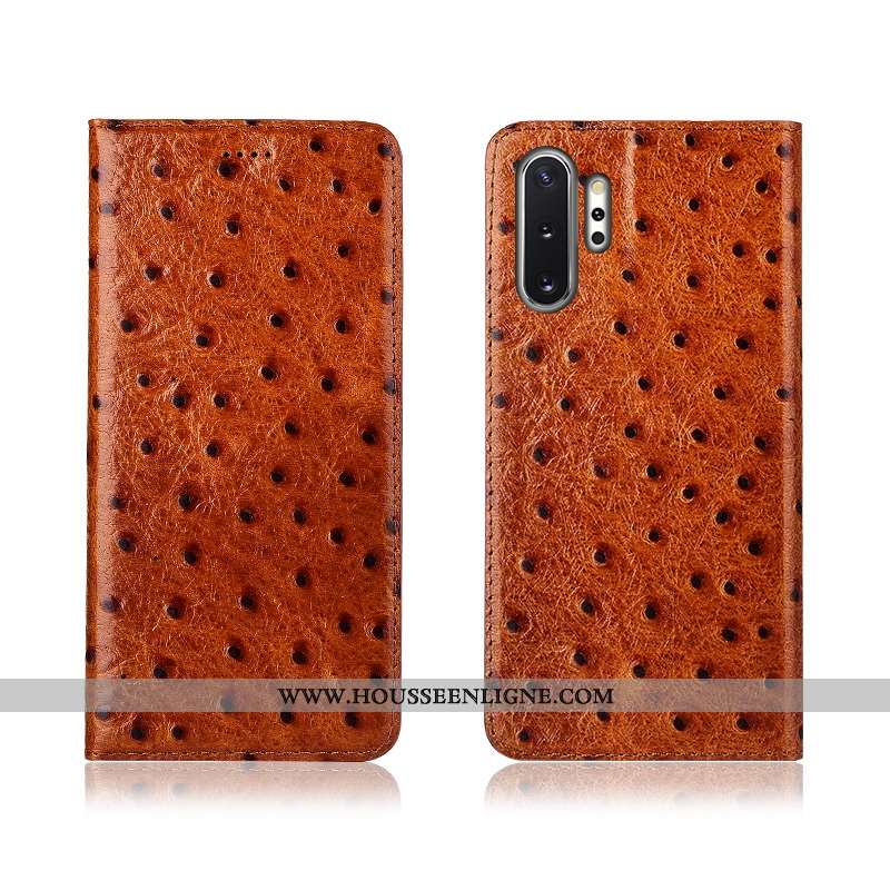 Étui Samsung Galaxy Note 10+ Fluide Doux Silicone Étoile Téléphone Portable Cuir Protection Noir