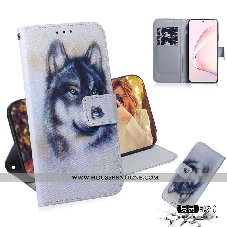 Étui Samsung Galaxy Note 10 Lite Charmant Tendance Coque Clamshell Étoile Téléphone Portable Bleu Fo